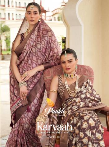 KARVAAH VOL-2 BY PANKH SILK SAREE WHOLESALER IN INDIA